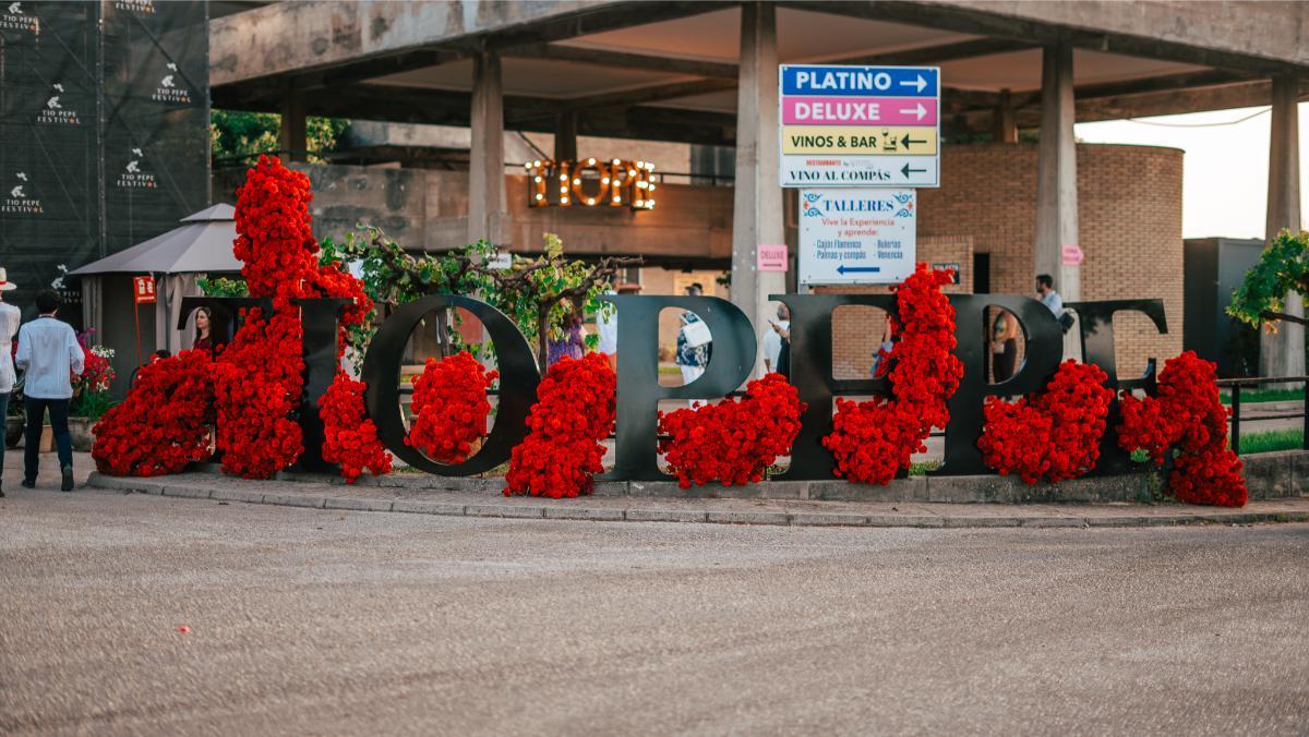 Entrada del Tío Pepe Festival en Jerez durante el concierto de Elvis Crespo (© Fatou.es)